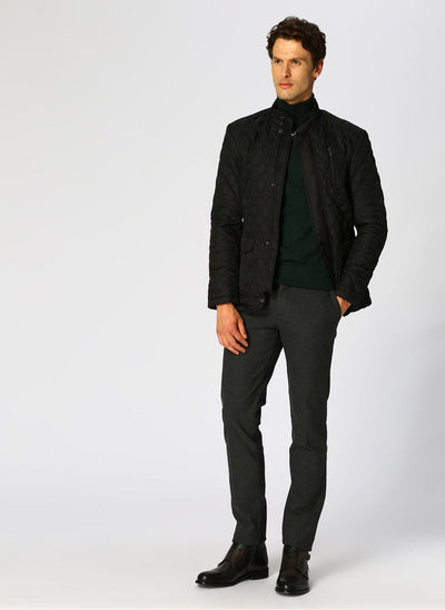 3884 Black Coat For Men