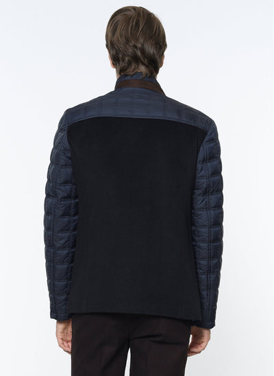 3888 Navy Puffer Coat