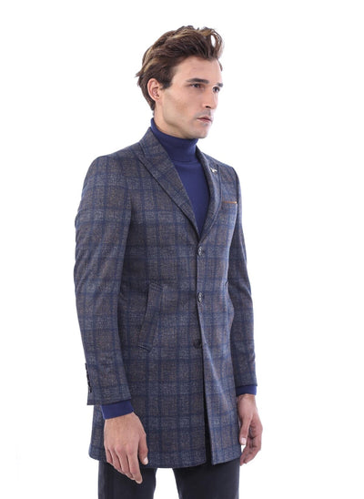 4010 Multi Colour Check Coat