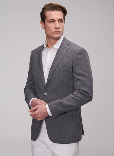 2860 Grey Two Button Classic Jacket