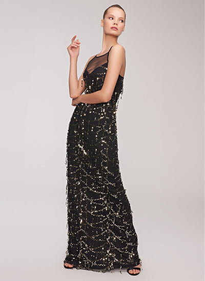  People By Factory Women's Sequined Tasseled Dress Black-Gold Reduced price | Purplehipo | 23629002 