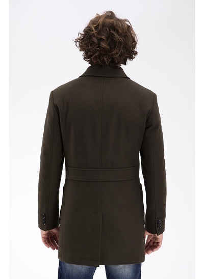 3923 Green Jacket Collar Coat