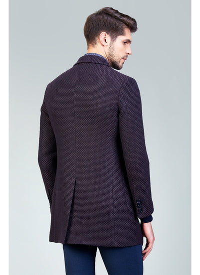 3903 Brown Jacket Collar Coat