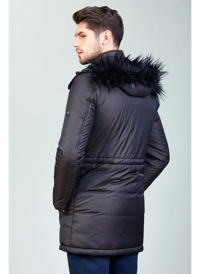 3942 Brown Hooded Coat