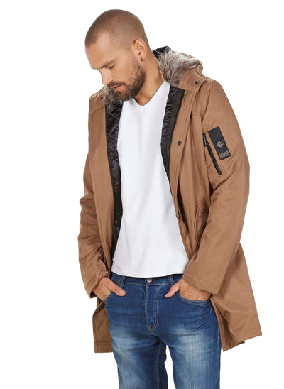 3905 Camel Hooded Coat