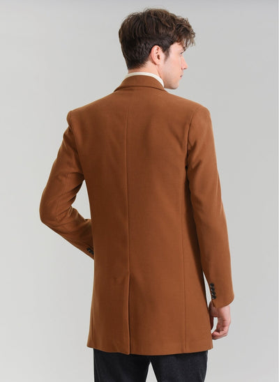 3872 Camel Jacket Collar Coat