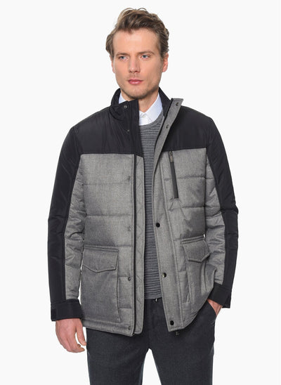 4023 Black-Grey Coat