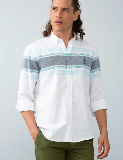 17691 Aqua US POLO ASSN Cotton Shirt