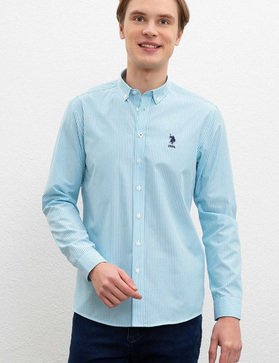 17615 Blue US POLO ASSN Striped Shirt