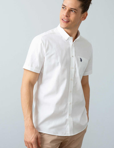 17695 White US POLO ASSN Cotton Shirt