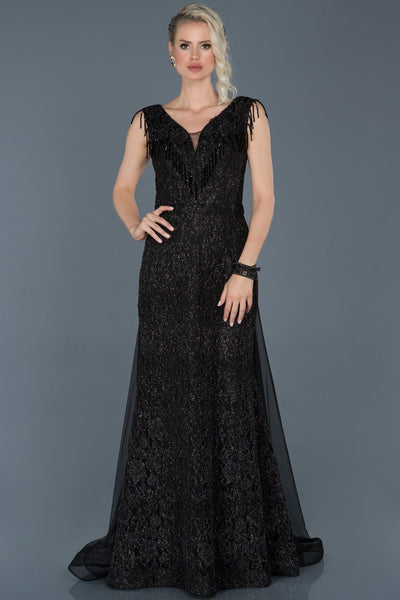 16599 black shimmer lace tulle skirt dress