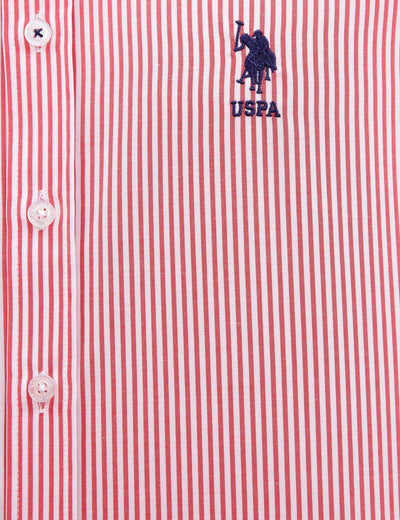 17651 Red US POLO ASSN Striped Shirt