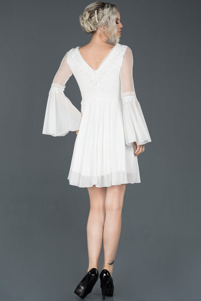  Fawn Short Spanish Sleeve Invitation Dress ABK643 