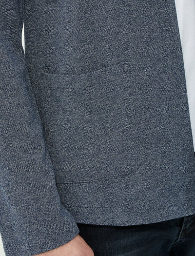 17559 Blue Classic Collar Jacket