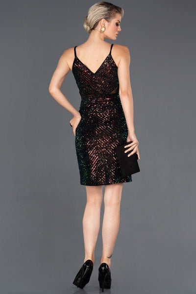  Rins Sequined Sequined Velvet Invitation Gown ABK675 