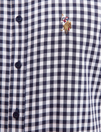 17626 White US POLO ASSN Check Shirt