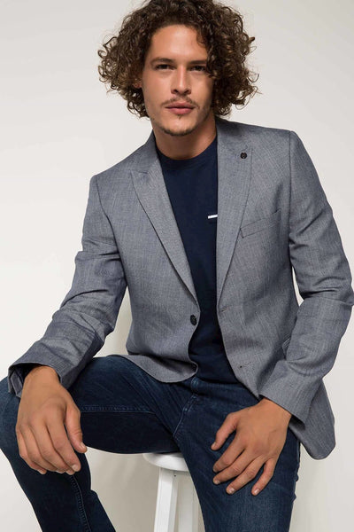  Men's Linen Blend Modern Fit Blazer Jacket I4160AZ.18SP.IN75 