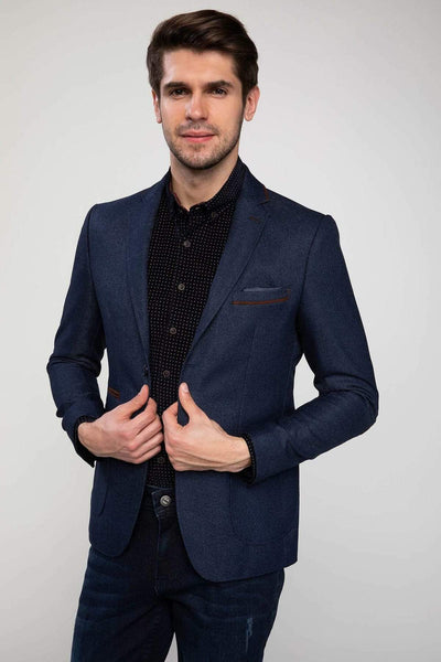  Men's Indigo Blazer Jacket J7917AZ.18AU.IN75 View larger image 