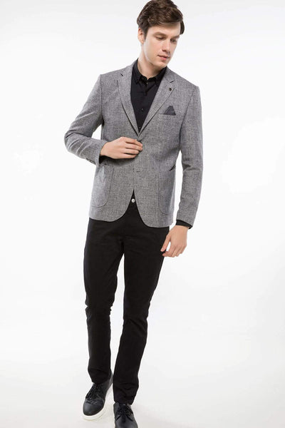  Men's Anthracite Modern Fit Blazer Jacket J7918AZ.18AU.AR110 