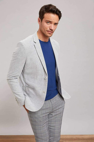  Men's Grey Blazer Jacket K2551AZ.19SM.GR253 
