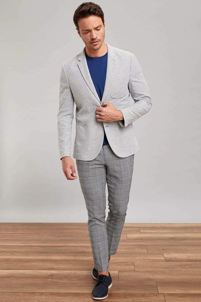  Men's Grey Blazer Jacket K2551AZ.19SM.GR253 