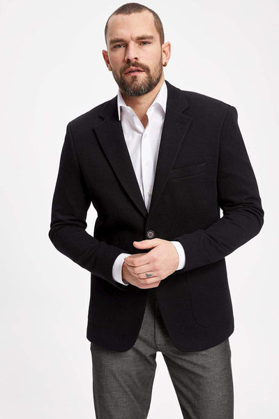  Men's Modern Fit Blazer Jacket K8450AZ.19SP.BK46 