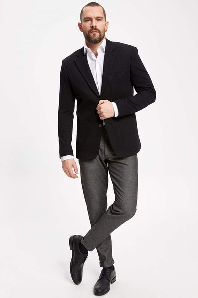  Men's Modern Fit Blazer Jacket K8450AZ.19SP.BK46 