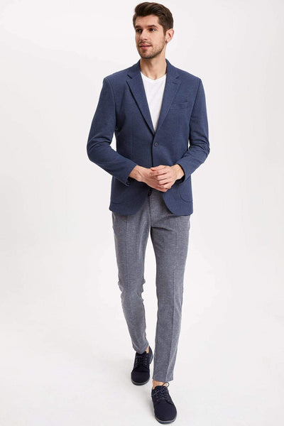  Men's Indigo Blue Modern Fit Blazer Jacket K8450AZ.19SP.IN184 