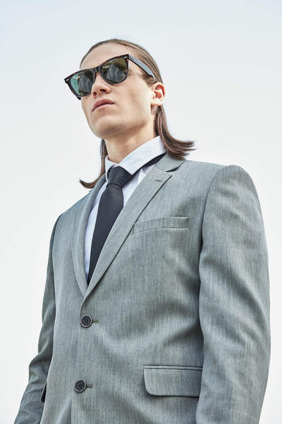  Grey Men's Slim Fit Smart Jacket TMNSS19PP0004 