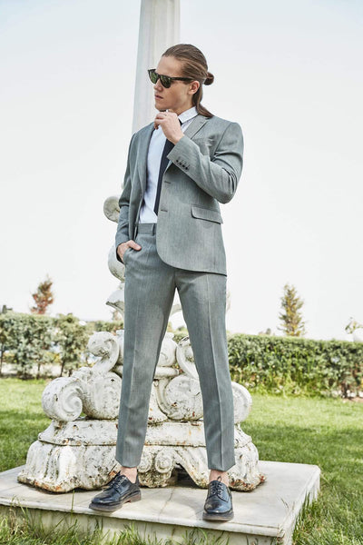  Grey Men's Slim Fit Smart Jacket TMNSS19PP0004 