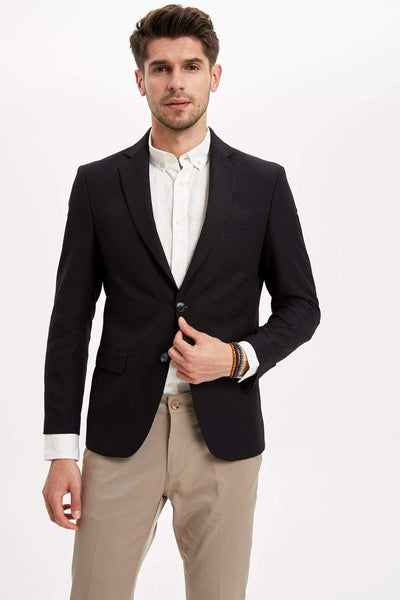  Men's Black Blazer Jacket M0284AZ.19HS.BK27 
