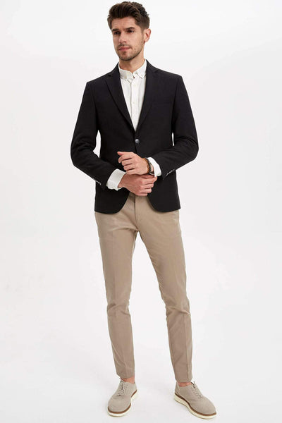  Men's Black Blazer Jacket M0284AZ.19HS.BK27 