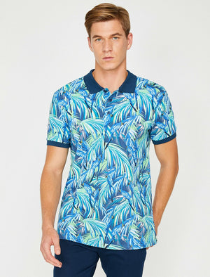  Polo Neck T-Shirt Navy 