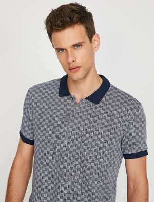  Polo Neck T-Shirt Navy 