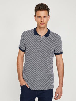  Polo Neck T-Shirt Navy 