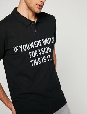  Polo Neck T-Shirt Black 