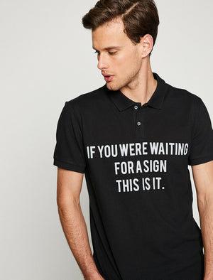  Polo Neck T-Shirt Black 