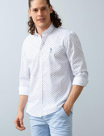 17701 White US POLO ASSN Cotton Shirt