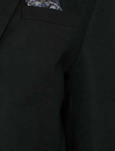 17525 Black Pocket Detailed Blazer Jacket