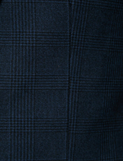 17537 Navy Check Blazer