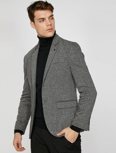 Pocket Detailed Jacket Grey 