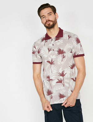  Polo Neck T-Shirt Bordeaux 