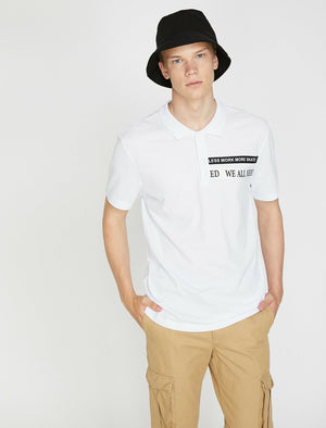  Polo Neck T-Shirt White 