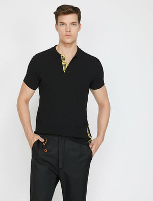  Polo Neck T-Shirt Black 