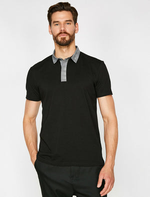  Polo Neck T-Shirt Black 