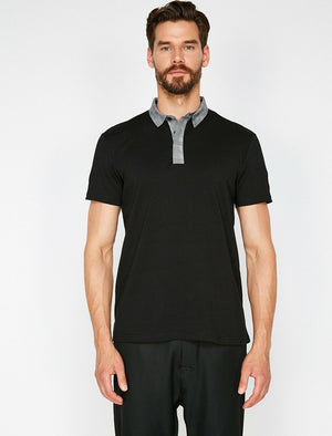  Polo Neck T-Shirt Black 