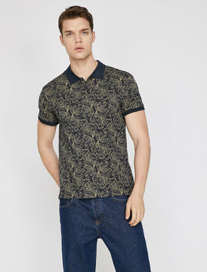  Polo Neck T-Shirt Navy 