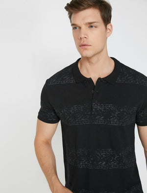  Polo Neck T-Shirt Black 