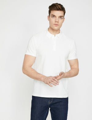  Polo Neck T-Shirt White 