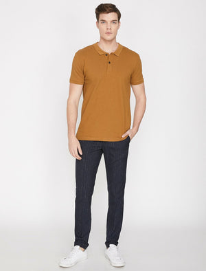  Polo Neck T-Shirt Camel 